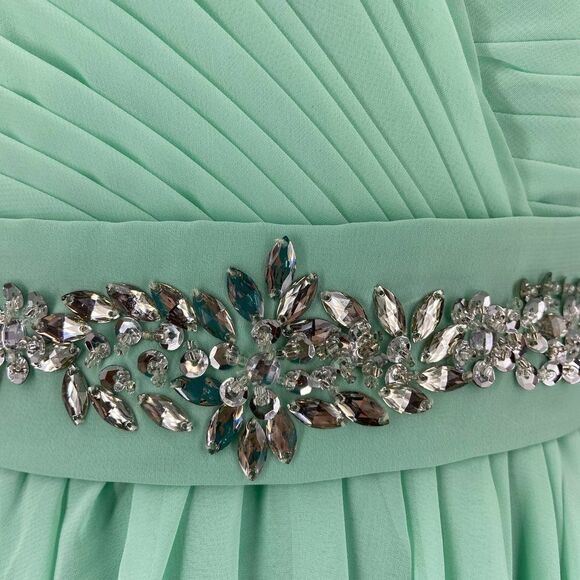 Evening Gown Dress Pre Loved Soft Green - Picture 3 of 5